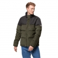 Jack Wolfskin Winter-Daunenjacke Nature Corduroy mit Cord grün Herren